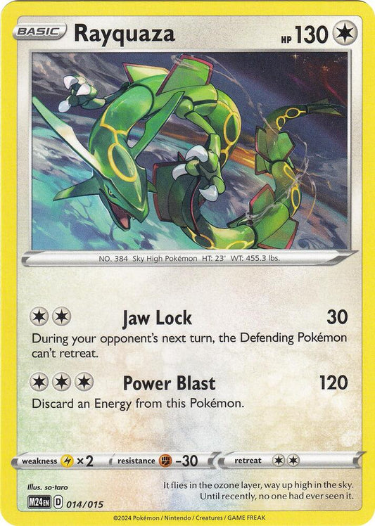 Buy Pokemon cards Australia - Rayquaza 014/015 McDonald's Promo - Premium Raw Card from Monster Mart - Pokémon Card Emporium - Shop now at Monster Mart - Pokémon Cards Australia. McDonald's Promo, NEW 14 May, Promo
