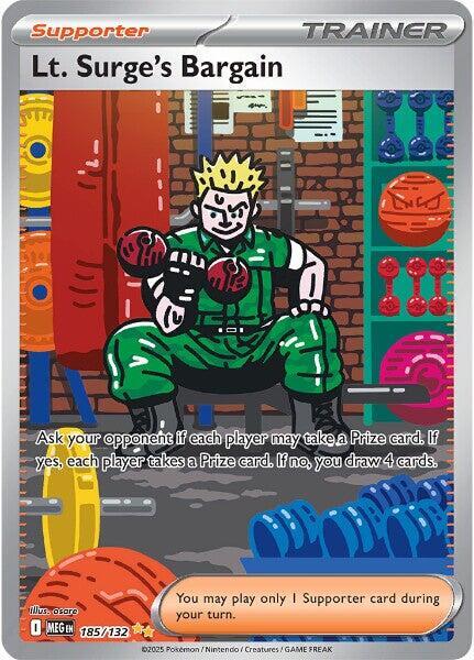 Lt. Surge's Bargain 185/132 - Monster Mart - Pokémon Cards Australia