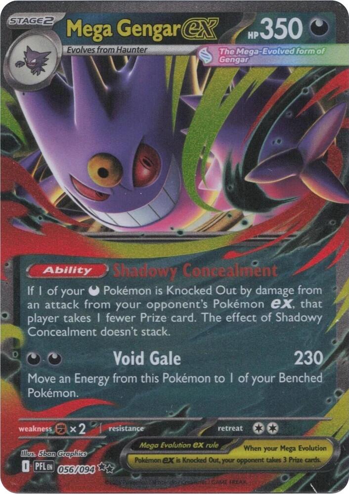 Mega Gengar EX 056/094 - Monster Mart - Pokémon Cards Australia Pokemon Cards