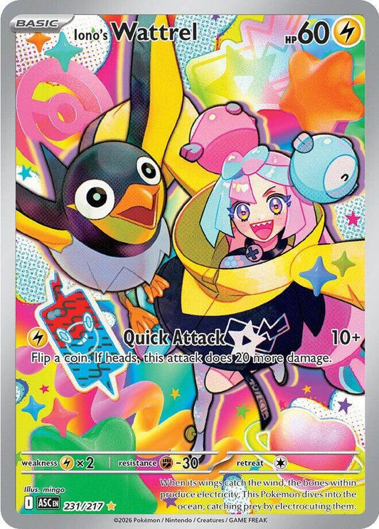 Iono's Wattrel 231/217 - Monster Mart - Pokémon Cards Australia