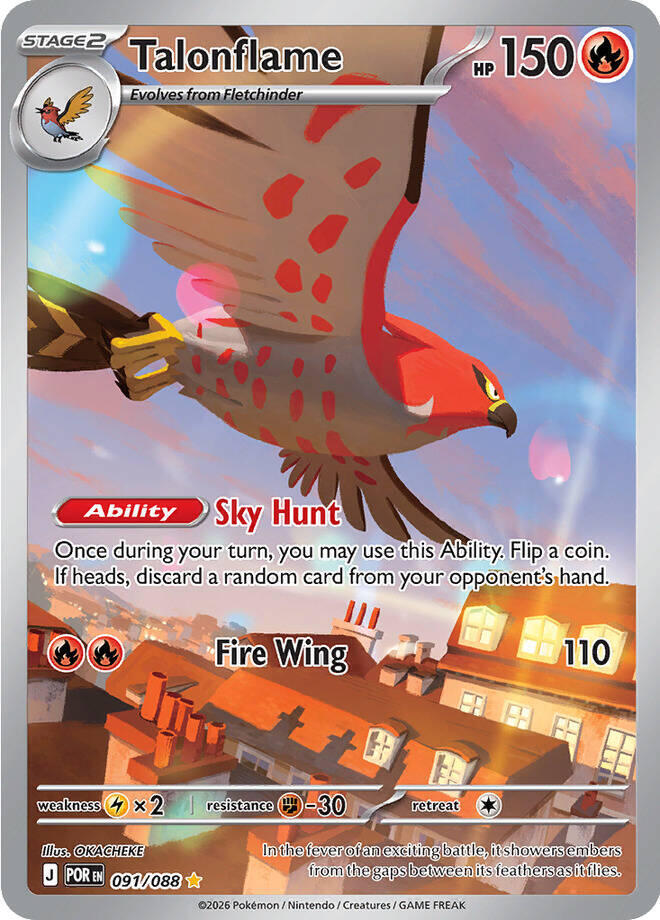 Talonflame 091/088 - Monster Mart - Pokémon Cards Australia