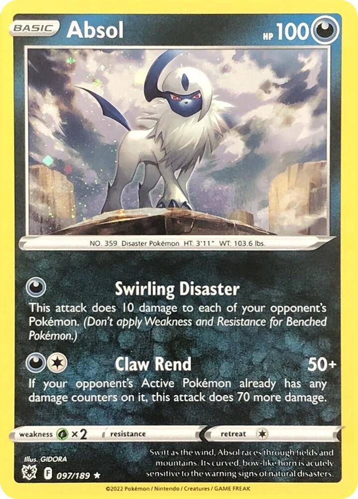 Buy Absol 097/189 Cosmos Holo Pokemon Card