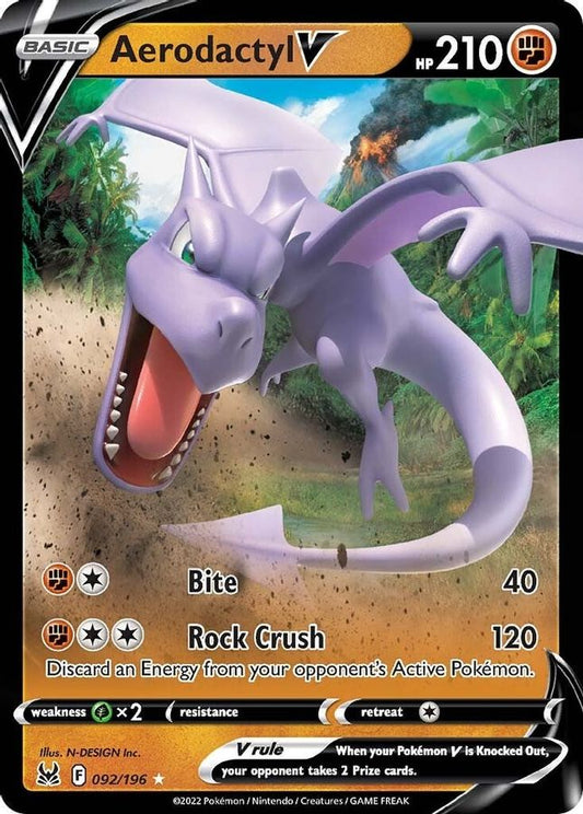 Aerodactyl V 092/196 - Monster Mart - Pokémon Cards Australia