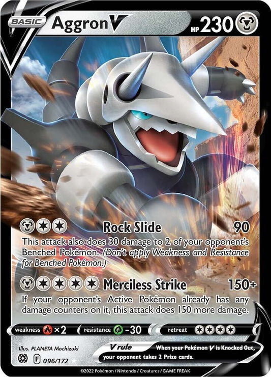 Aggron V 096/172 - Monster Mart - Pokémon Cards Australia