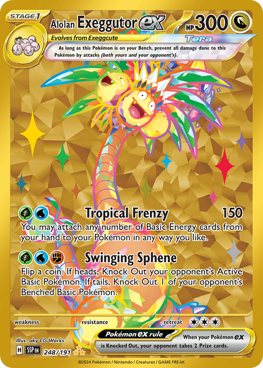 Alolan Exeggutor ex 248/191 - Monster Mart - Pokémon Cards Australia