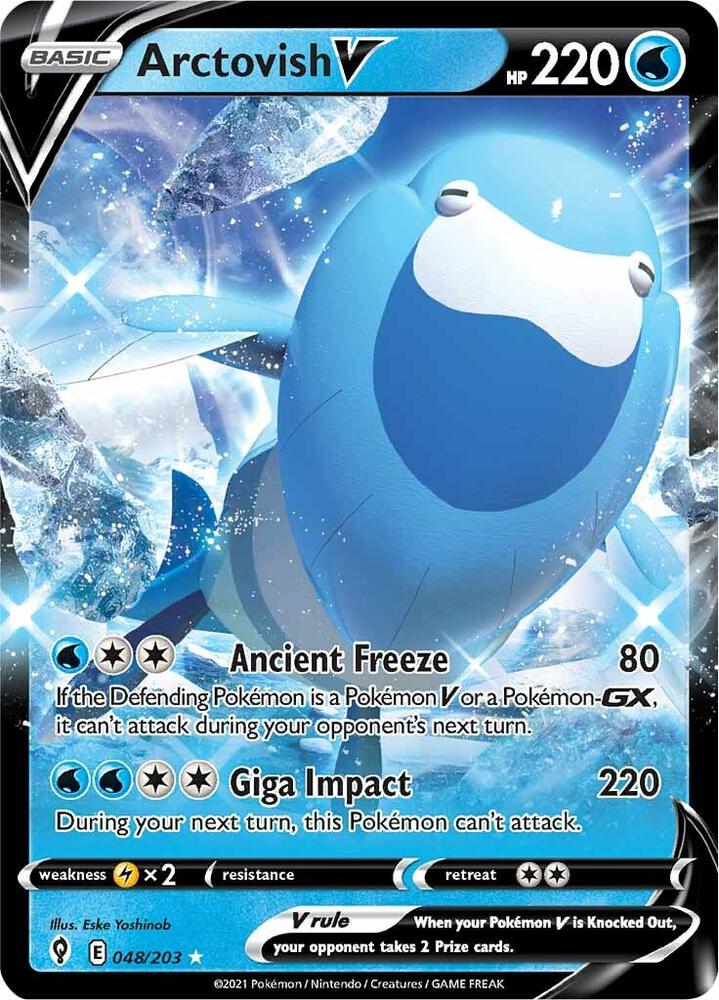 Arctovish V 048/203 - Monster Mart - Pokémon Cards Australia