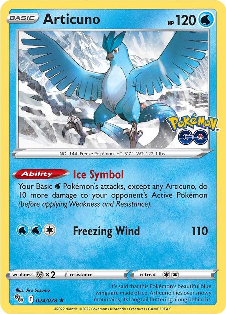 Articuno Reverse Holo 024/078 - Monster Mart - Pokémon Cards Australia