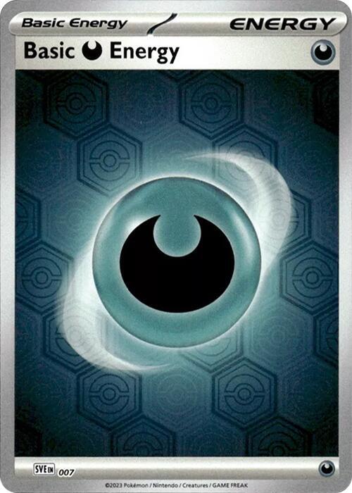 Basic Darkness Energy Raw Card