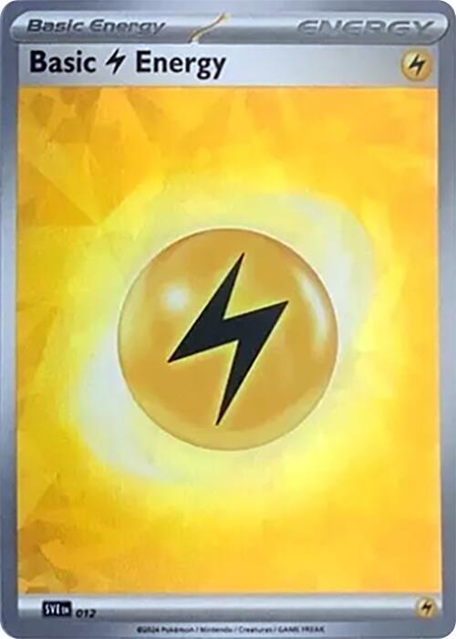 Basic Lightning Energy 012 Cracked Ice Holo - Monster Mart - Pokémon Cards Australia