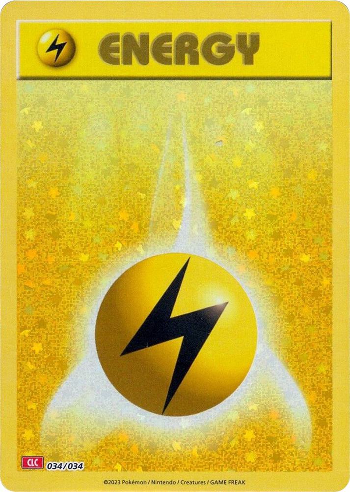 Basic Lightning Energy 034/034 (CLC) - Monster Mart - Pokémon Cards Australia Pokemon Cards