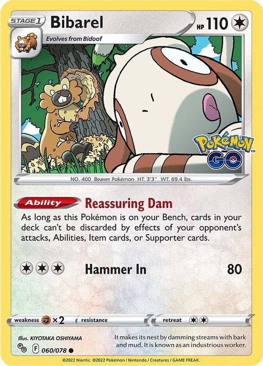 Bibarel Reverse Holo 060/078 - Monster Mart - Pokémon Cards Australia