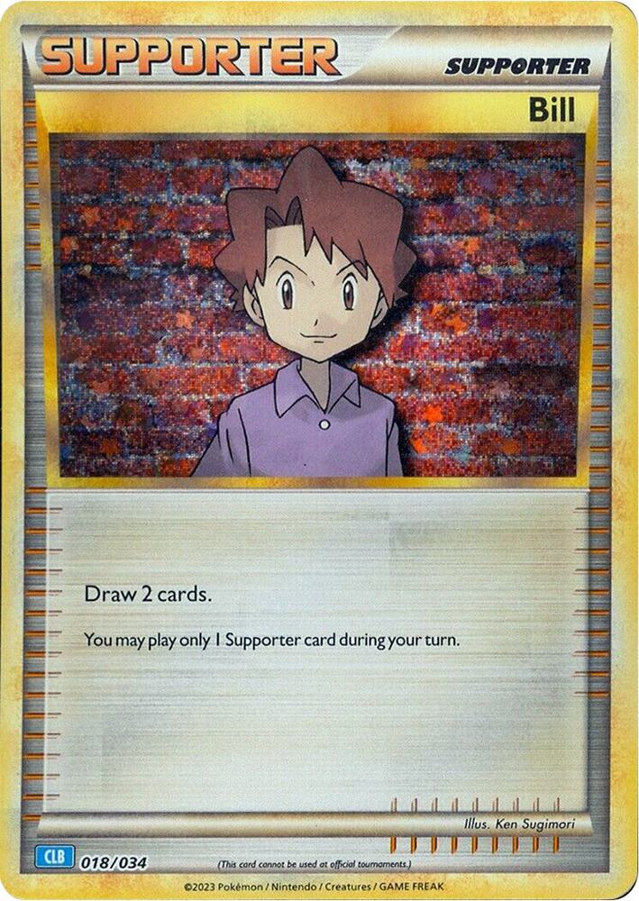 Bill 018/034 (CLB) - Monster Mart - Pokémon Cards Australia