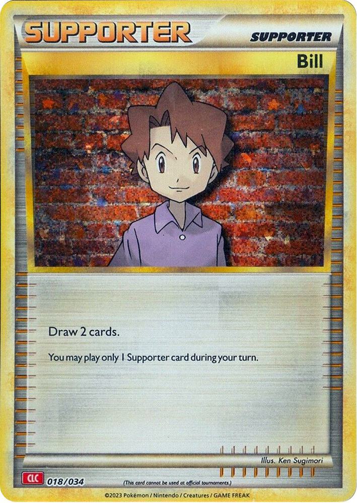 Bill 018/034 (CLC) - Monster Mart - Pokémon Cards Australia