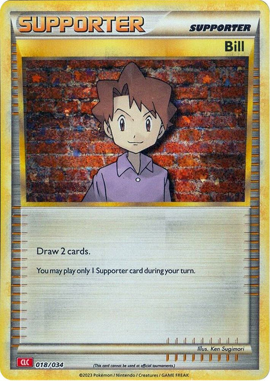 Bill 018/034 (CLC) - Monster Mart - Pokémon Cards Australia