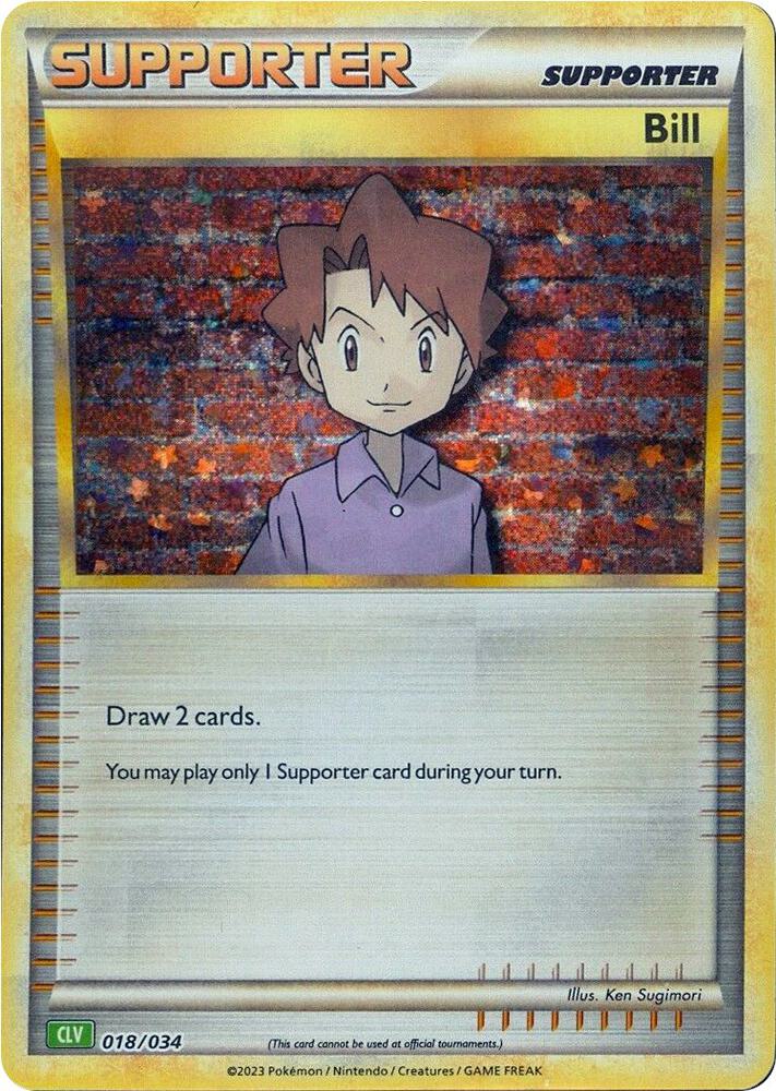 Bill 018/034 (CLV) - Monster Mart - Pokémon Cards Australia