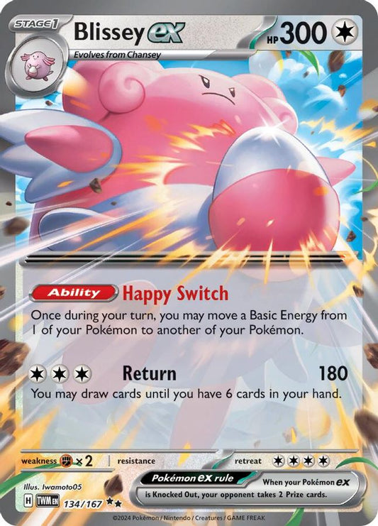 Blissey EX 134/167 - Monster Mart - Pokémon Cards Australia