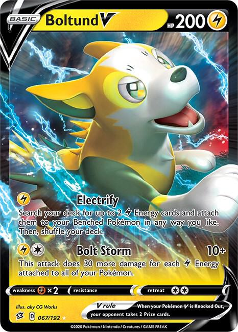 Boltund V 067/192 - Monster Mart - Pokémon Cards Australia