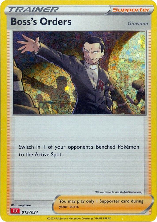 Boss's Orders 028/034 (CLC) - Monster Mart - Pokémon Cards Australia