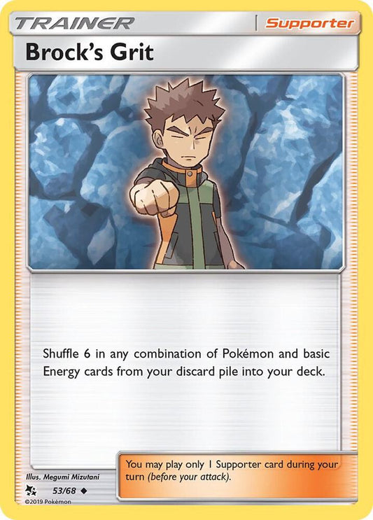 Brock's Grit Reverse Holo 53/68 - Monster Mart - Pokémon Cards Australia