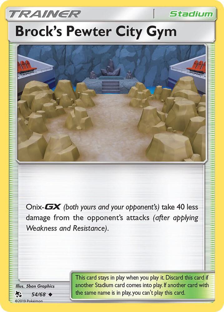 Brock's Pewter City Gym Reverse Holo 54/68 - Monster Mart - Pokémon Cards Australia