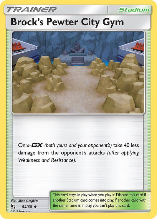 Brock's Pewter City Gym Reverse Holo 54/68 - Monster Mart - Pokémon Cards Australia