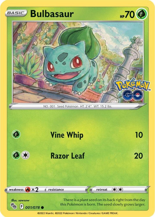 Bulbasaur 001/078 Common - Monster Mart - Pokémon Cards Australia