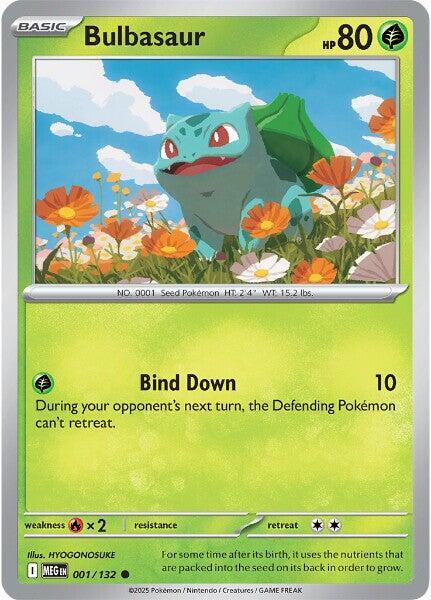 Bulbasaur Reverse Holo 001/132 - Monster Mart - Pokémon Cards Australia