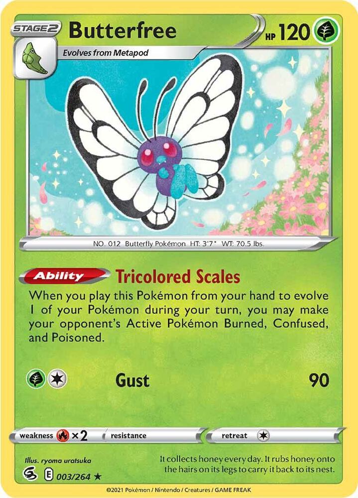 Butterfree Holo 003/264 - Monster Mart - Pokémon Cards Australia