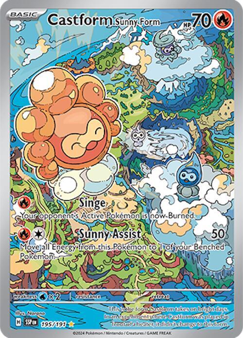 Castform Sunny Form 195/191 - Monster Mart - Pokémon Cards Australia