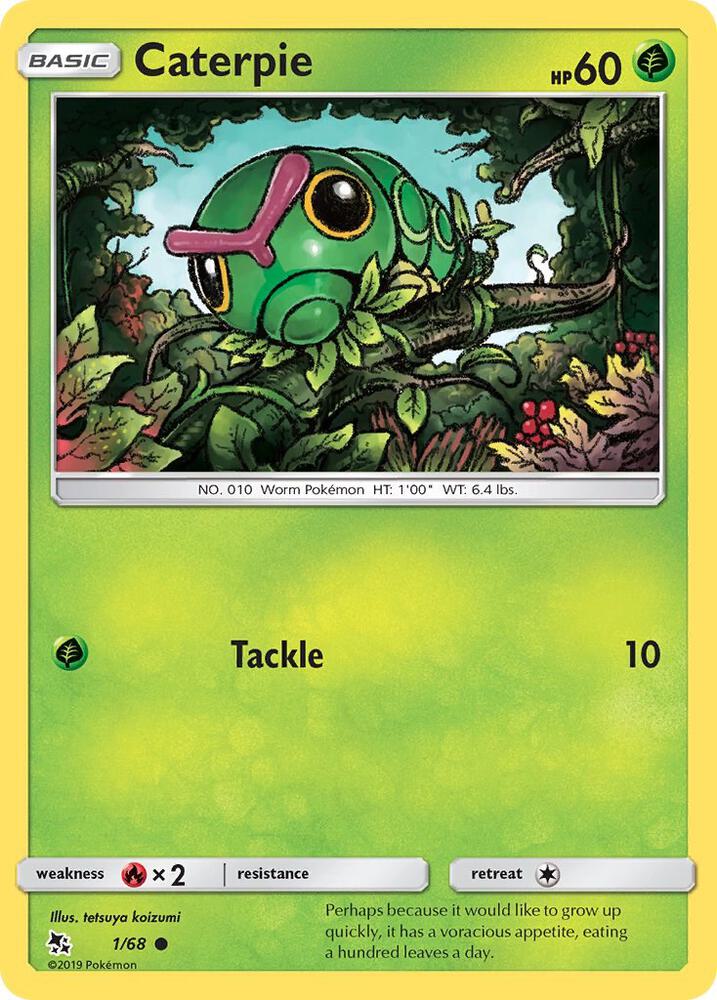 Caterpie Reverse Holo 1/68 - Monster Mart - Pokémon Cards Australia