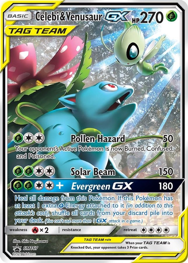 Celebi & Venusaur GX SM167 - Monster Mart - Pokémon Cards Australia