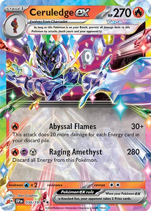 Ceruledge EX 036/191 - Monster Mart - Pokémon Cards Australia