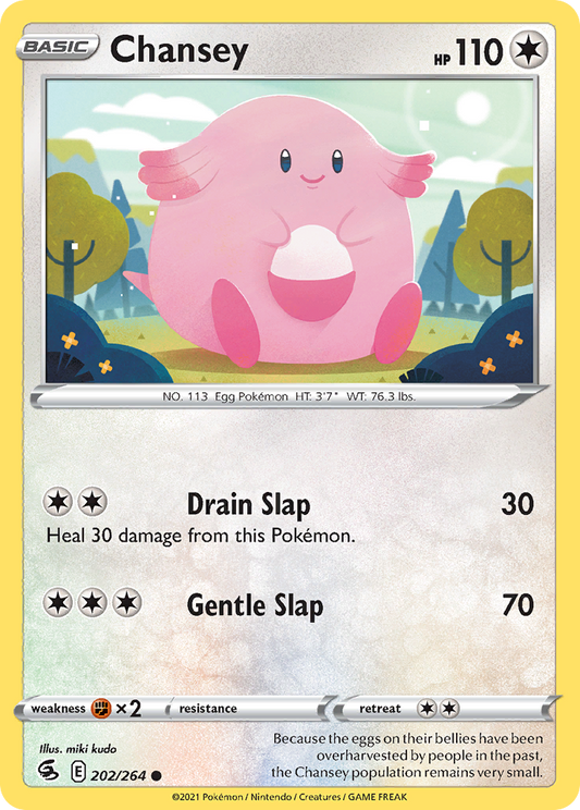 Chansey Reverse Holo 202/264 - Monster Mart - Pokémon Cards Australia