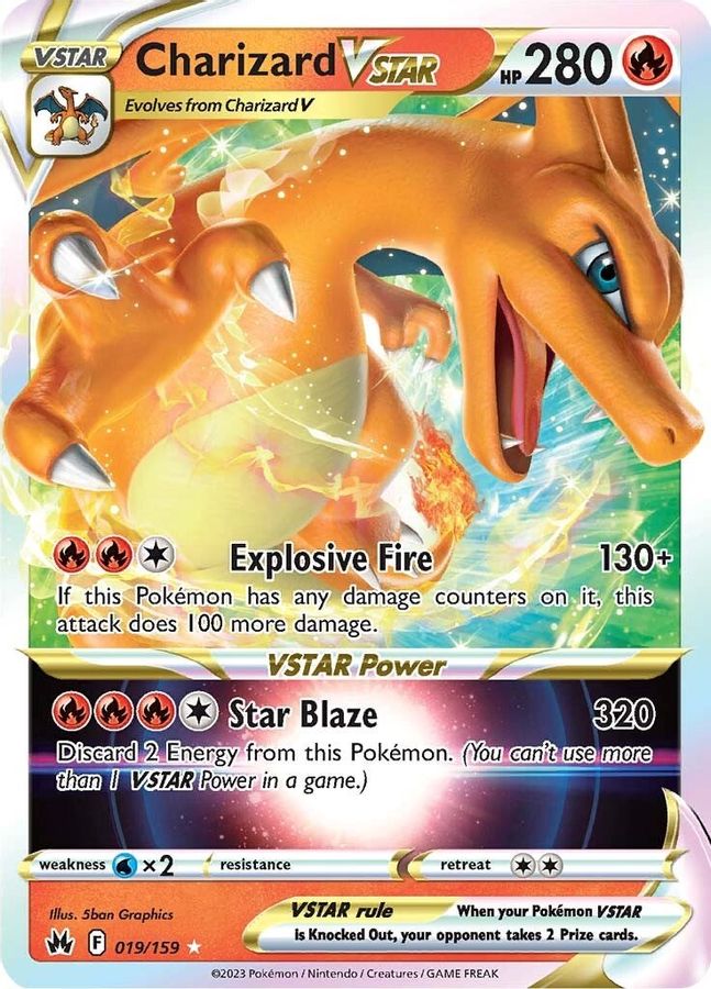 Charizard VSTAR Raw Card 019/159