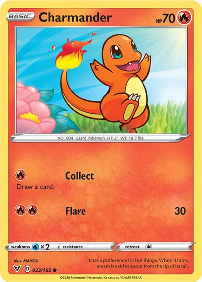 Charmander Reverse Holo 023/185 - Monster Mart - Pokémon Cards Australia
