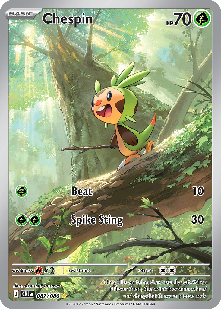 Chespin 087/086 - Monster Mart - Pokémon Cards Australia
