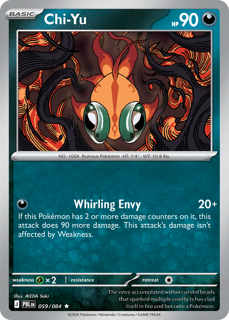 Chi-Yu Reverse Holo 059/084 - Monster Mart - Pokémon Cards Australia