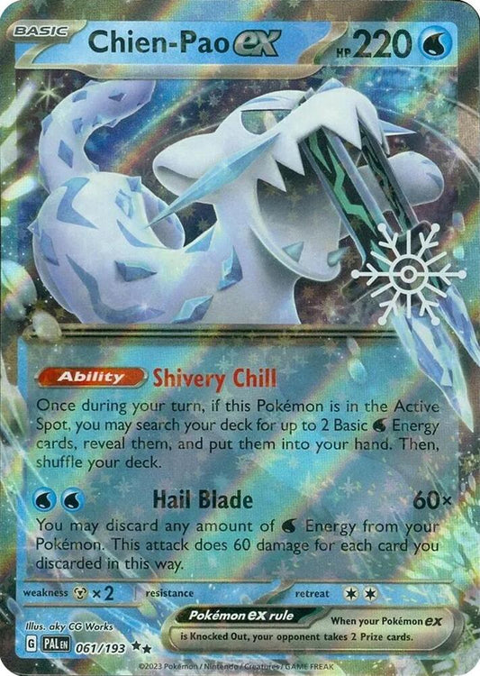 Chien - Pao EX 061/193 Holiday Calendar - Monster Mart - Pokémon Cards Australia