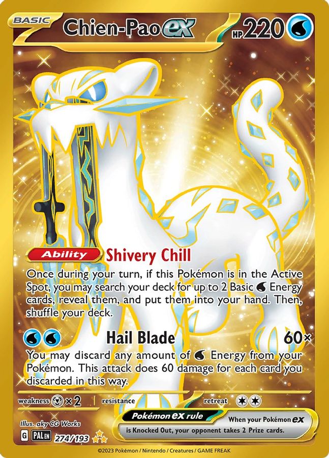 Chien - Pao EX 274/193 - Monster Mart - Pokémon Cards Australia