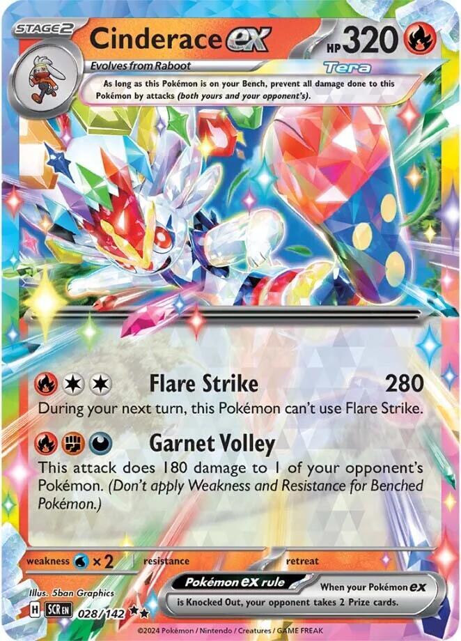 Buy Cinderace EX 028/142 | Monster Mart