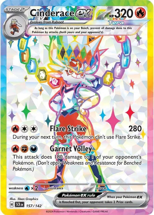 Cinderace EX 157/142 - Monster Mart - Pokémon Cards Australia