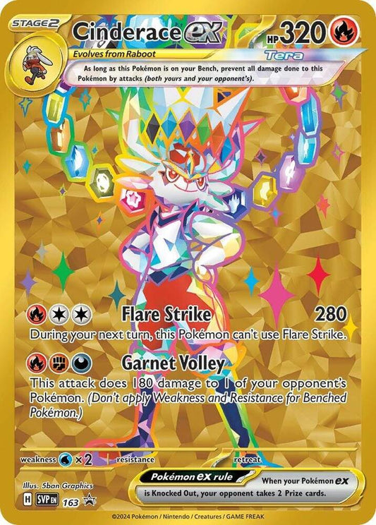 Cinderace EX 163 Sealed - Monster Mart - Pokémon Cards Australia