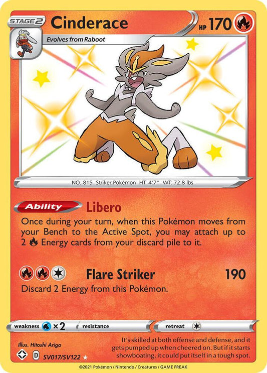 Cinderace SV017/SV122 - Monster Mart - Pokémon Cards Australia