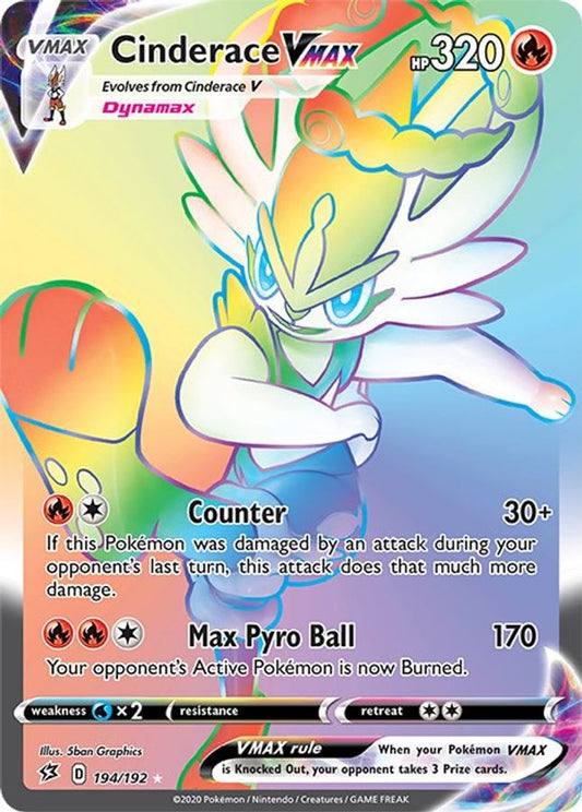 Cinderace VMAX 194/192 - Monster Mart - Pokémon Cards Australia