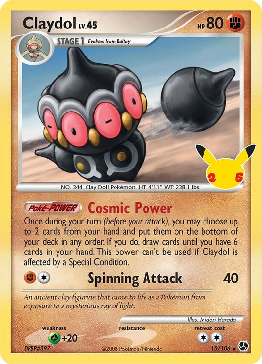 Claydol 15/106 - Monster Mart - Pokémon Cards Australia
