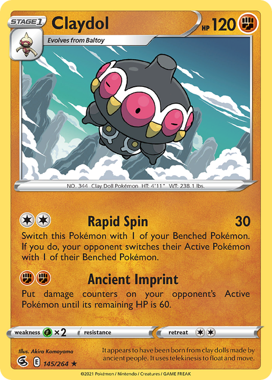 Claydol Reverse Holo 145/264 - Monster Mart - Pokémon Cards Australia