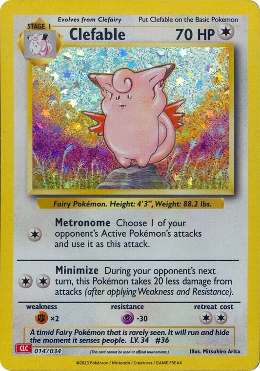 Clefable 014/034 (CLC) - Monster Mart - Pokémon Cards Australia