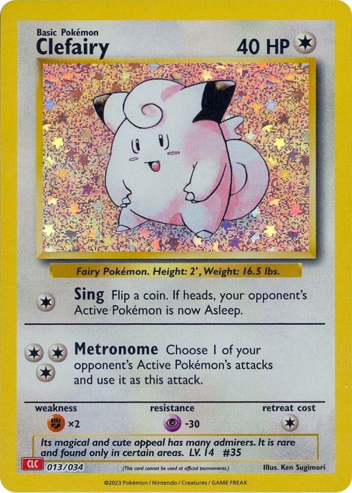 Clefairy 013/034 (CLC) - Monster Mart - Pokémon Cards Australia