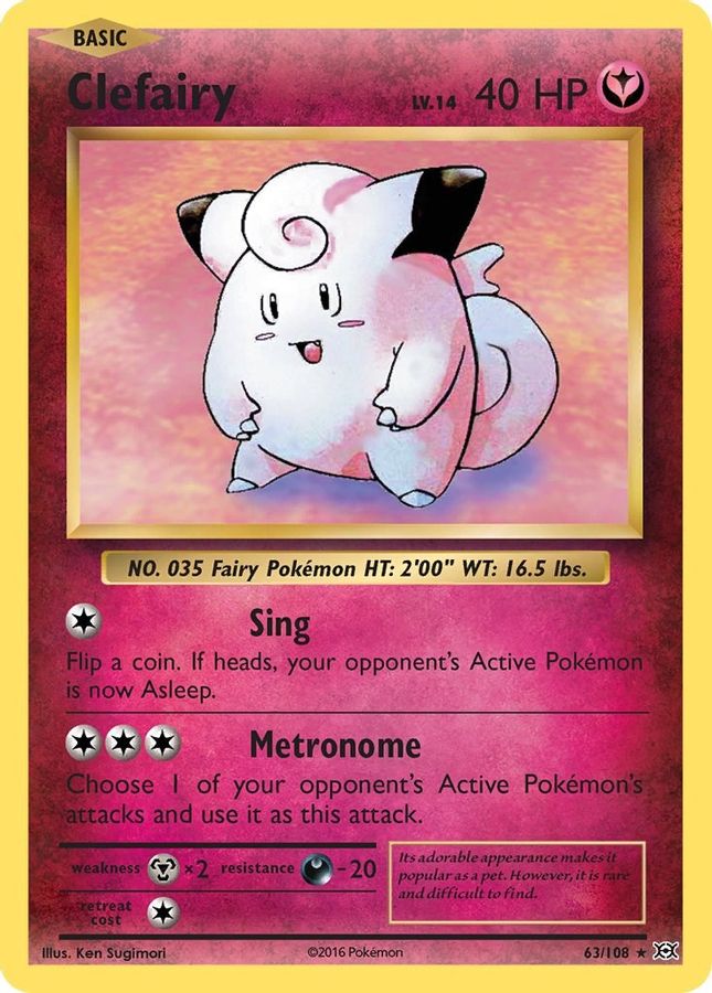 Clefairy Holo 63/108 - Monster Mart - Pokémon Cards Australia