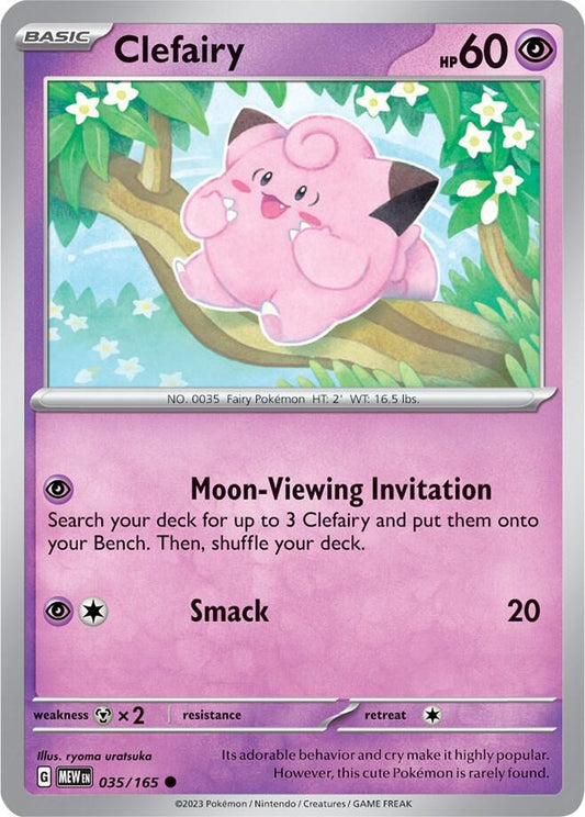 Clefairy Reverse Holo 035/165 - Monster Mart - Pokémon Cards Australia